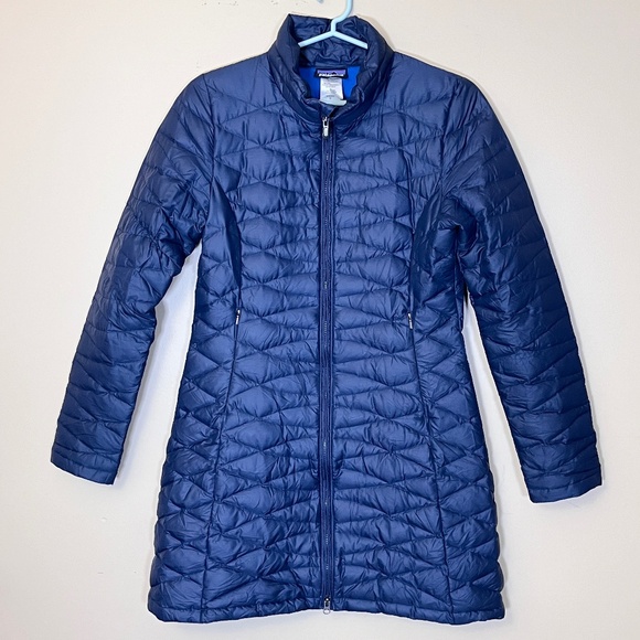 Patagonia Fiona Parka Insulated Down Jacket - Women's Size M - Blue - Picture 1 of 15
